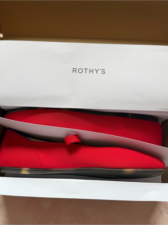 Rothy's Shoes - NIB Rothy's Women's Red The Square Mary Jane Slip-On Flats